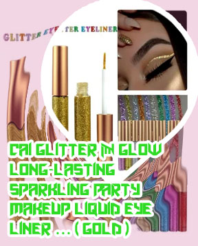 Gold liquid eyeliner