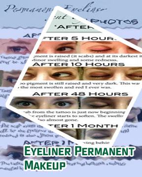 Natural looking permanent eyeliner