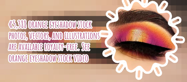 Orange eyeshadow looks