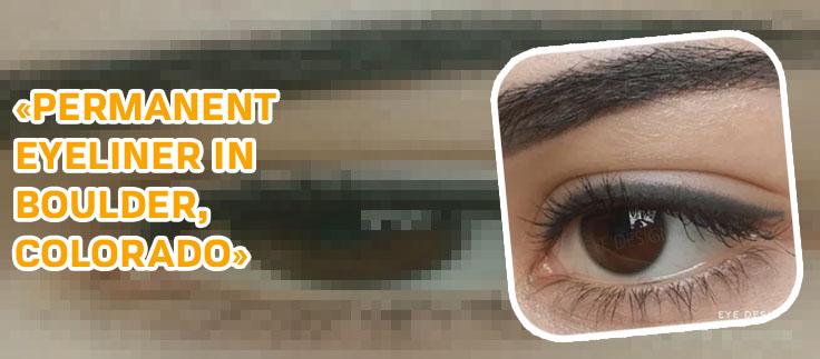 Permanent winged eyeliner