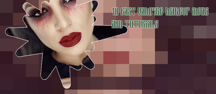 Vampire halloween makeup